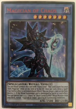 YuGiOh Magician of Chaos Ultra Rare 1st Edition Purple LDS3-EN089 - Image 1