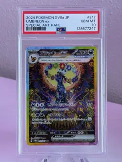 PSA 10 Umbreon ex SAR 217/187 Terastal Festival sv8a 2024 Japanese Pokemon Card - Image 1