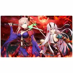 FGO Fate Grand Order Musashi Miyamoto & Archer Inferno doujin Card Game Playmat - Image 1