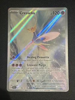 Pokemon TCG Shrouded Fable Cresselia Illustration Rare Holo Card 071/064 - Image 1