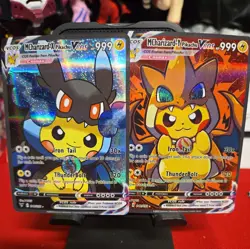 Pikachu MCharizard X + Y Pokemon Cute Cosplay Doujin ACG HOLO Card NM - Image 1