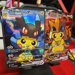 Pikachu MCharizard X + Y Pokemon Cute Cosplay Doujin ACG HOLO Card NM - Image 2