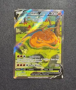 Pokemon TCG Charizard V SWSH260 Black Star Promo Card Near Mint Condition - Image 1