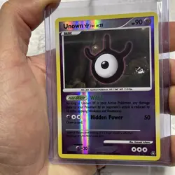 Unown W 80/146 Reverse Holo Legends Awakened Diamond Pearl Pokemon TCG LP+ Card - Image 2