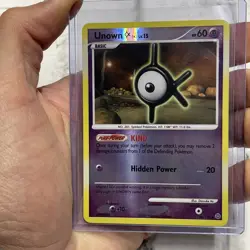 Pokemon Card - Unown [K] Secret Wonders 68/132 Reverse Holo LP+ Uncommon Pokemon - Image 1