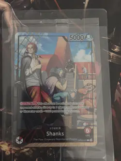 SHANKS One Piece TCG OP01 July 2025 Promo PSA Limited Edition Card And Magazine - Image 2