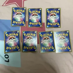 "Custom-made"Non Texture*Japanese Pikachu Poncho Set 7Pcs" Display Fan Art cards - Image 2