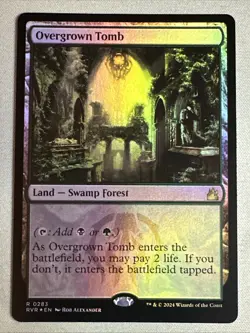 MTG / Overgrown Tomb / RVR / #283 / FOIL / Rare / NM - Image 1