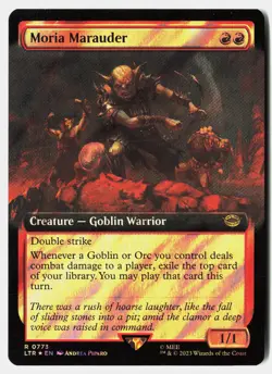 Moria Marauder (Extended Art) (Surge Foil) NM MTG LTR - Image 1