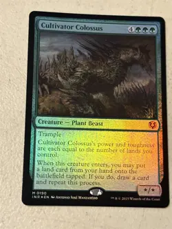 mtg foil Cultivator Colossus, Innistrad Remastered, unplayed - Image 1