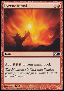 MTG PYRETIC RITUAL POOR ITALIAN - RITUALE FEBBRILE - M11 - MAGIC - Image 1