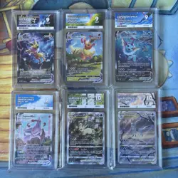 Pokemon TCG Eeveelution Ace Graded 6x Slab bundle - Image 1