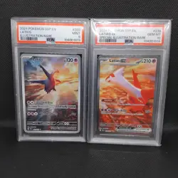 Latios 203/191 Psa9 Latias ex 239/191 SIR Psa10 Pokemon Surging Sparks - Image 1