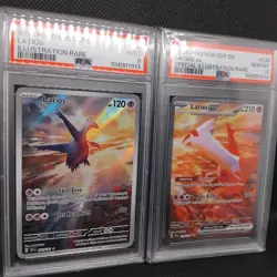 Latios 203/191 Psa9 Latias ex 239/191 SIR Psa10 Pokemon Surging Sparks - Image 2