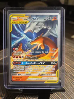 Pokemon TCG Reshiram & Charizard GX 20/214 Tag Team Ultra Rare NM Condition - Image 1