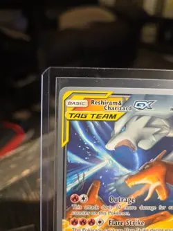 Pokemon TCG Reshiram & Charizard GX 20/214 Tag Team Ultra Rare NM Condition - Image 2