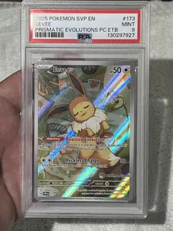 Pokemon TCG - Eevee 173 - Prismatic Evolutions Pokemon Center ETB Promo - PSA 9 - Image 1