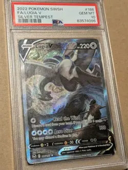 PSA 10 Lugia V 186/195 Alt Art Silver Tempest Pokemon 2022 GEM MINT - Image 1