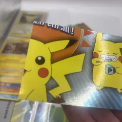 Pikachu Brushing His Teeth P04- Silver Foil -[NM]- Pokemon Topps Series 3 - Image 2