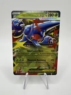 Mega Heracross EX 004/094 Phantasmal Flames Double Rare Pokemon TCG NM Holo - Image 1