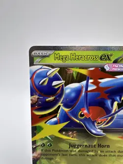Mega Heracross EX 004/094 Phantasmal Flames Double Rare Pokemon TCG NM Holo - Image 2