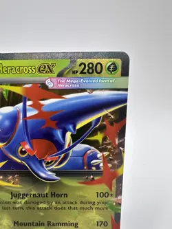 Mega Heracross EX 004/094 Phantasmal Flames Double Rare Pokemon TCG NM Holo - Image 3