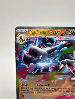Mega Charizard X EX 013/094 Phantasmal Flames Double Rare Pokemon TCG NM Holo - Image 2