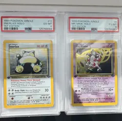 1999 Pokemon Package Jungle Snorlax Holo Mr Mime Halo 1st Edition EX-MT - Image 1