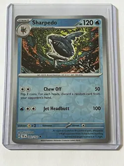 Sharpedo 43 / 162 Pokemon S&V Temporal Forces 2024 Near Mint Reverse Holo - Image 1