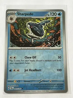 Sharpedo 43 / 162 Pokemon S&V Temporal Forces 2024 Near Mint Reverse Holo - Image 2