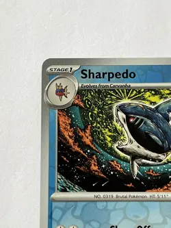 Sharpedo 43 / 162 Pokemon S&V Temporal Forces 2024 Near Mint Reverse Holo - Image 5