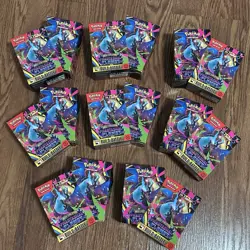 *EMPTY* Set Of 8 Pokemon TCG ME02: Phantasmal Flames Build & Battle Deck Boxes - Image 1