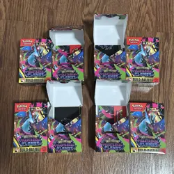 *EMPTY* Set Of 8 Pokemon TCG ME02: Phantasmal Flames Build & Battle Deck Boxes - Image 3