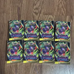 *EMPTY* Set Of 8 Pokemon TCG ME02: Phantasmal Flames Build & Battle Deck Boxes - Image 5