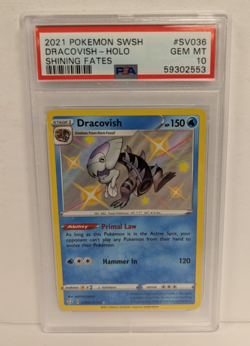 2021 Pokemon SWSH Dracovish Holo #SV036 Shining Fates PSA 10 - Image 1