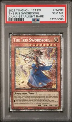 PSA 10 YuGiOh THE IRIS SWORDSOUL 1st Edition Starlight Rare - Image 1