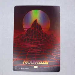 SLD Mountain (257) (Full-Text Lands) Secret Lair Drop Foil MTG NM - Image 1