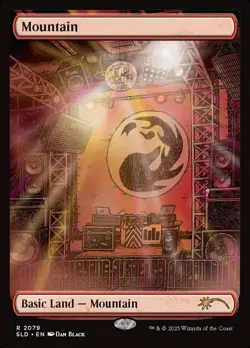 1x Mountain (2079) - Foil NM-Mint, English Secret Lair MTG Magic - Image 1
