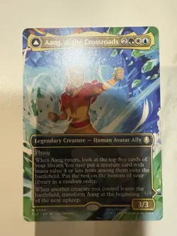 Aang, at the Crossroads Borderless MTG Avatar: The Last Airbender - Ships Now! - Image 1