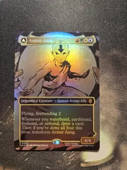 Avatar Aang 0308 (Borderless Foil) Mythic MTG Avatar - Image 1
