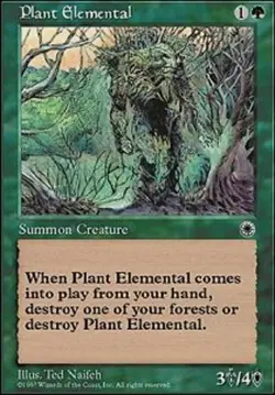 Plant Elemental ~ Near Mint Portal 1 MTG Magic UltimateMTG Green Card - Image 1