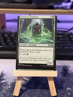 ?? Miscut - Llanowar Visionary - MTG Magic the Gathering Oddity Error Misscut - Image 1