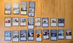 Unofficial Magic the Gathering Starter Deck Kit - White Blue Heroic (version 1) - Image 1