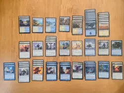 Unofficial Magic the Gathering Starter Deck Kit - White Blue Heroic (version 2) - Image 1