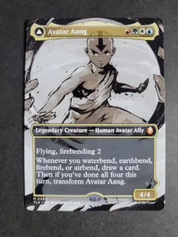 Avatar Aang 0308 (Borderless) Mythic MTG Avatar - Image 1