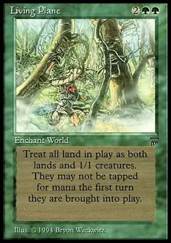 Magic MTG Legends Living Plane NEAR MINT NM - Image 1