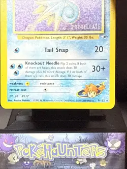 Pokemon Card Misty's Seadra 9/132 Gym Heroes Holo Rare WOTC Prerelease LP - Image 3