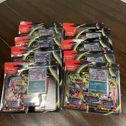 Pokemon TCG: Phantasmal Flames Sneasel/Weavile 3-Pack Blister Lot of 10x - Image 1