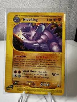 Nidoking 24/147 Rare Non-Holo 2002 Pokemon Aquapolis E-Reader - Image 1
