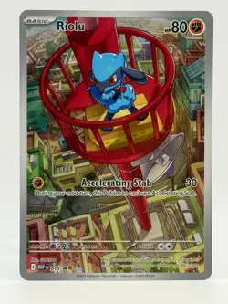 2025 Near Mint Pokemon Riolu 010 ME: Mega Evolution Promo NM Holo - Image 1